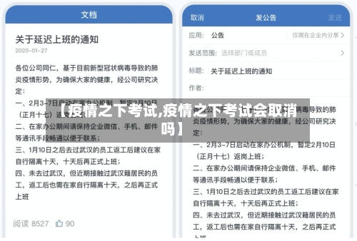 【疫情之下考试,疫情之下考试会取消吗】-第2张图片
